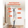 Freestanding Coat Rack, Metal Coats Rack Stand with Umbrella Holder, Stable Marble Base & 14 Hooks, Hall Coat Tree for Entryway Image 5