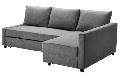 IKEA FRIHETEN Corner sofa-bed with storage - dark grey