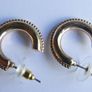 Vintage Gold plated Hoop Earrings (2 Pairs) Image 2