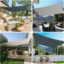 Sun Shade Sail Waterproof Rectangle 2x3m, 420D Oxford, UV Block Awning Weather Resistant Durable Perfect for Outdoor Garden Patio Yard Party Image 4