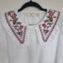 Embellished Collar Crisp Blouse, Size 16 Image 2