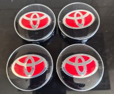 4 x Toyota Centre Caps - 60mm (For Aftermarket) FREE POST