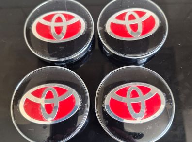 4 x Toyota Centre Caps - 60mm (For Aftermarket) FREE POST