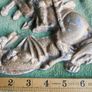 Vintage Aluminum Warrior Killing The Dragon Horseman Fighting With Dragon Reliev Figurine 9" X 7,5" Image 6
