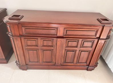Mahogany buffet & bar (2 pieces)