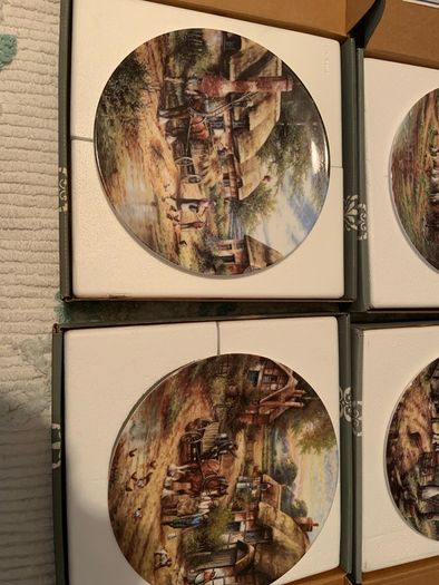 Thatched farming plates