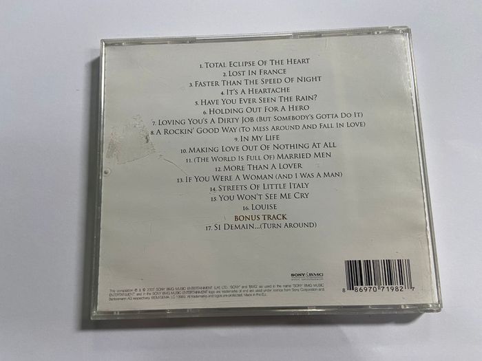 Bonnie Tyler Greatest Hits CD From The Heart