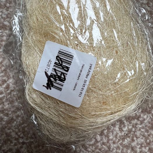 Crafts sisal thread decoration