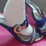 Crystal heels blue used size fits 2,5/3 worn Image 3