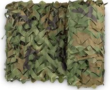 2 m x 3 m Army Camouflage Netting Woodenland Military Camo Net for Kids Den Camping Hide Green