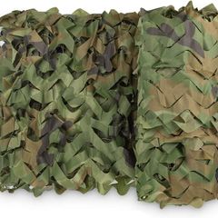 2 m x 3 m Army Camouflage Netting Woodenland Military Camo Net for Kids Den Camping Hide Green