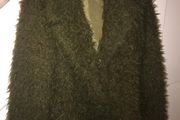 ICHI - Green Shaggy Coat