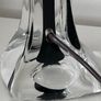 A beautiful glass signed table lamp by Flygsfors, Sweden Image 4