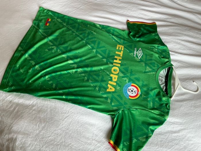 Mystery Soccer jersey Authentic Ethiopian Ethiopia green jersey Size Small