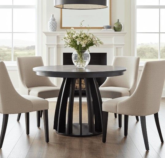 Axis Black Extendable Dining Table 100 to 140cm