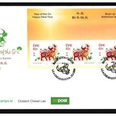 2009 Ireland Chinese New Year Year of the Ox Commemorative Stamps Miniature Sheet An Post First Day Cover (FDC)