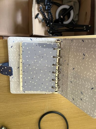 Filofax Personal Organiser Faux Leather Confetti Pattern A6