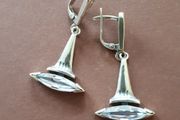 Solid silver earrings