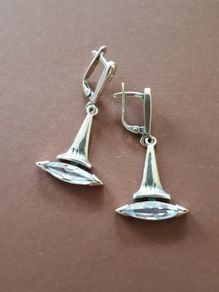 Solid silver earrings