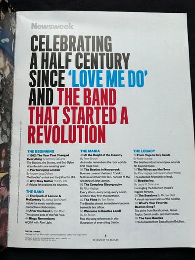 The Beatles (Newsweek) and The "Beatles" (Icons of Our Time) by Tim Hill (2010).
