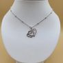 Sterling Silver 925 Double Heart Necklace Cubic Zirconia Pendant Image 2