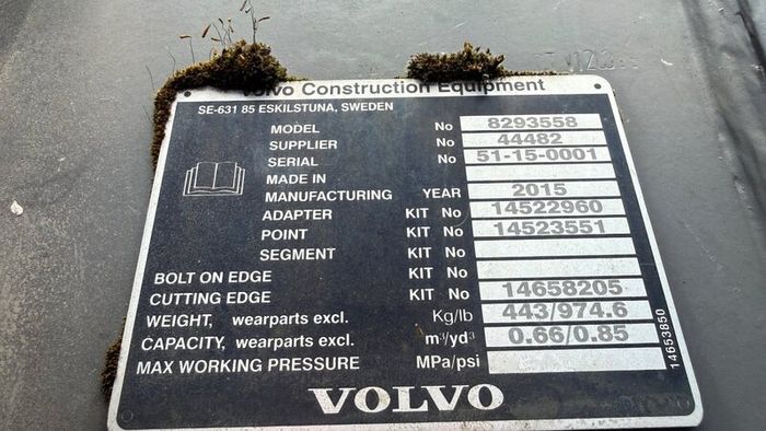 Volvo Digging Bucket - 1000mm