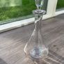 Tall Clear Glass Spirit Decanter with Faceted Stopper, 31cm Image 3