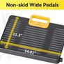2 Step Folding Ladder, Step Stool with Safety Lock, Non-Skid Wide Pedals, and Handrail, Lightweight, Household Ladder for Home, Kitchen, Pantry, Closets, and Office Use, White Image 3