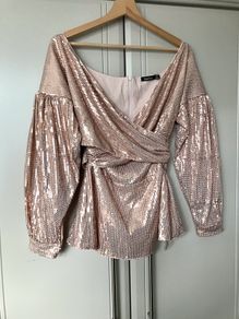 Boohoo Sequined blouse (12)