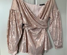 Boohoo Sequined blouse (12)