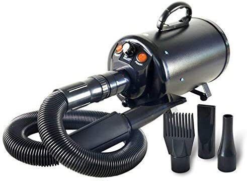 2800W Stepless Speed Dog Cat Pet Grooming Hair Dryer Hairdryer Blaster Blower (Black)