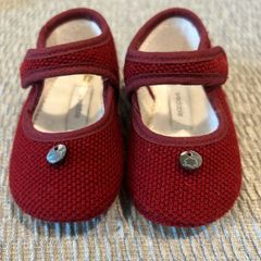 Baby girl shoes Burgundy Wedoble