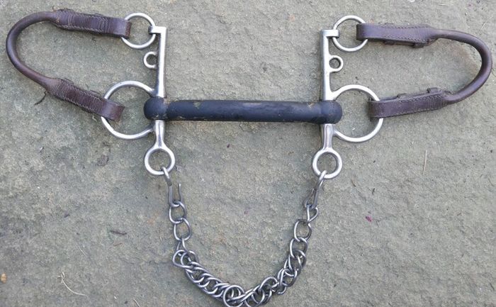 Bit Flexible Rubber Pelham Horse Bit