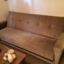 Solid Bed settee sofa in brown corduroy Image 2
