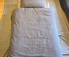 Single mattress with sheets