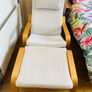 IKEA POANG rocking armchair + Footstool Image 4