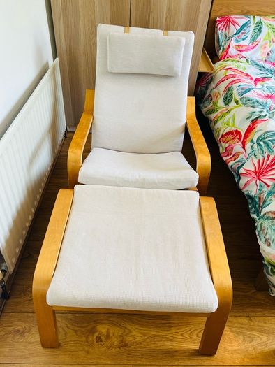 IKEA POANG rocking armchair + Footstool
