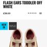 Girls Clarks Flash Ears kitten cat off white 6.5f shoe Image 6