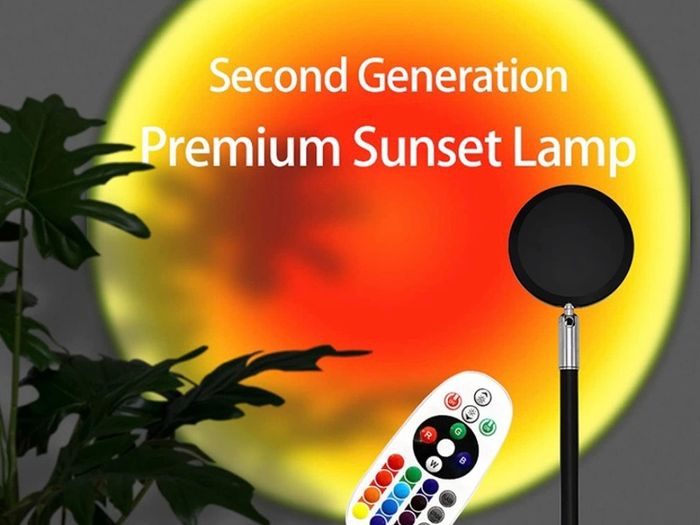 Lamp Projection - 16 Colour | Sunset Light with 24Keys Remote Multicolour -- USB Port--Colour Changing & Fade Mode (FREE POSTAGE)
