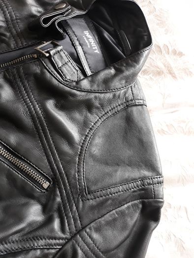New Black Leather Jacket - womans