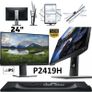 Dual Dell 24" P2419H LED IPS Monitors Full HD (1080p) with Brand Dual Stand Image 2