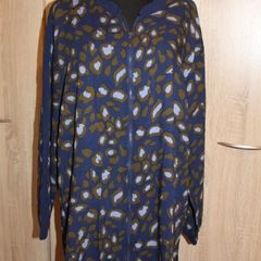 Long line navy zipped blouse Laura Torelli size UK20/22 EU48/50 Postage included