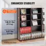 Media Storage Cabinet, 9-layer DVD Shelf Holds up to 756 CDs, Adjustable CD Shelves 27 Compartments, Protects & Organizes Music, Movie, Video Games or Memorabilia Collections, Espresso Image 3