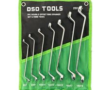 Dsd Tools 7pc Double Offset Ring Spanner Set 6-19mm 75deg