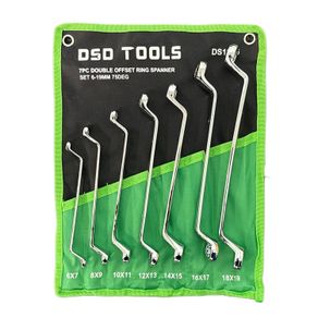 Dsd Tools 7pc Double Offset Ring Spanner Set 6-19mm 75deg