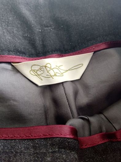 Peter O'Brien AIWear Wool Peg Leg Trousers Grey size 8