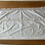 Vintage square white table cloth with lace surround Image 2