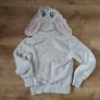 Fluffy White Bunny Hoodie, size 12 Image 4