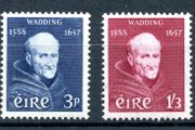 Ireland 1957 Scott # 163-164 Father Luke Wadding OFM - C. Value 24.00 Euro - Mint Never Hinged - FREE POSTAGE