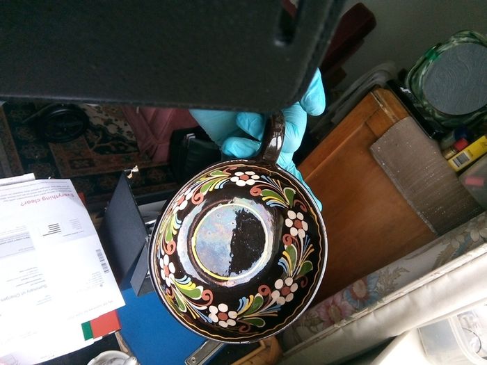antique soup bowl and saucer